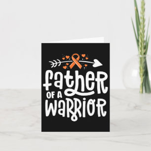 Father Of A Warrior Dad Family Leukaemia Cancer Aw Card
