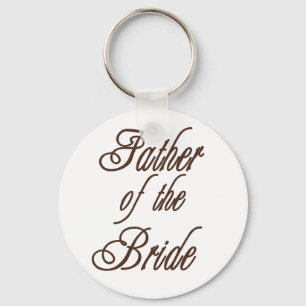 Father of Bride Classy Browns Keychain
