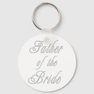 Father of Bride Classy Greys Keychain