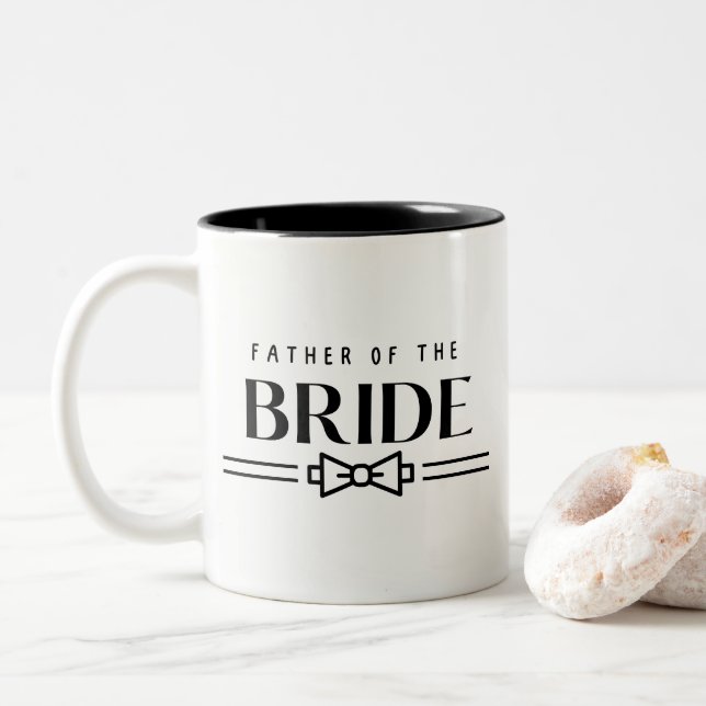 Father of Bride Two-Tone Coffee Mug (With Donut)