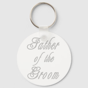 Father of Groom Classy Greys Keychain