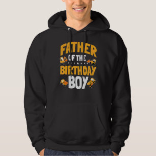 Father Of The Birthday Boy Construction Worker Bda Hoodie