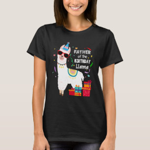 Father Of The Birthday Llama Family Matching T-Shirt