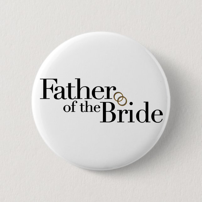 Father Of The Bride 2 Inch Round Button (Front)