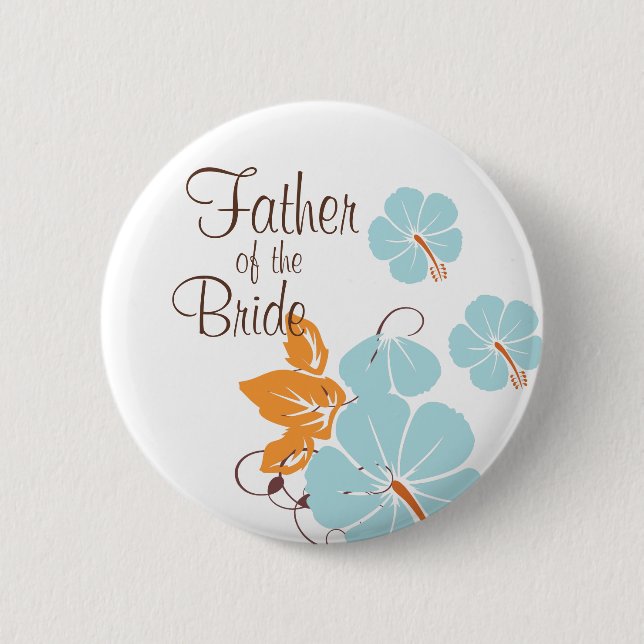 Father of the Bride 2 Inch Round Button (Front)