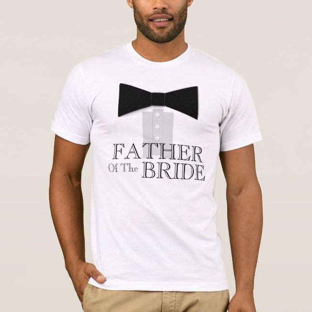 Father of the Bride Bow Tie T-Shirt (Front)