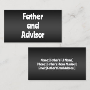 Father of the Bride Calling Card
