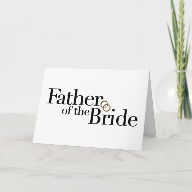 Father Of The Bride Card (Front)