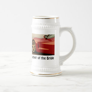 Father of the Bride Corvette Beer Stein