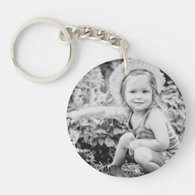 Father of the Bride Custom Photo Keychain (Front)