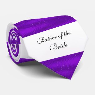 Father of the Bride, Elegant, Pink Satin Ribbon, Tie