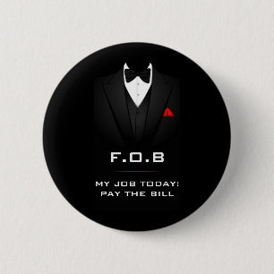 Father of the Bride Funny Customizable 2 Inch Round Button