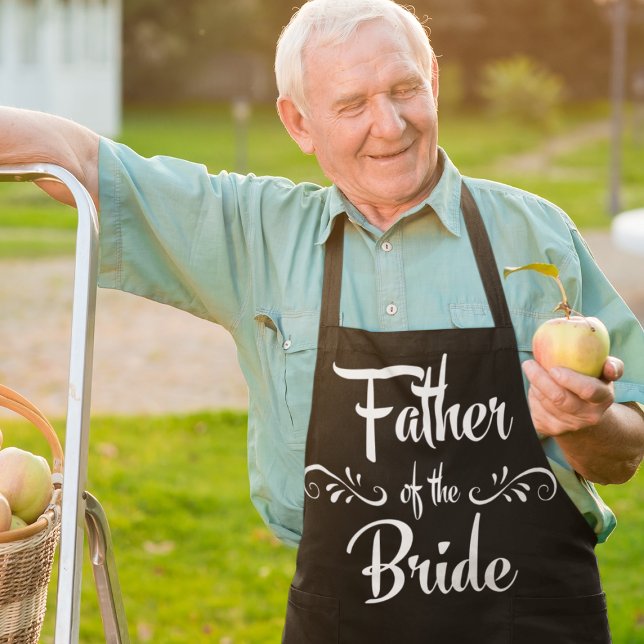 Father of the Bride Funny Wedding Dinner Chef Apron (Creator Uploaded)