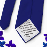 Father of the Bride Gift from Bride Tie<br><div class="desc">On your wedding day, reminisce with your dad about the adorable little one he once was by gifting him this personalized father-of-the-bride tie featuring a personalized message with your name and wedding date. Enter the name and date to be printed in a customized section. Alternatively, surprise him with this sweet...</div>