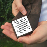 Father of the Bride Gift from Bride Tie<br><div class="desc">On your wedding day, reminisce with your dad about the adorable little one he once was by gifting him this personalized father-of-the-bride tie featuring a personalized message with your name and wedding date. Enter the name and date to be printed in a customized section. Alternatively, surprise him with this sweet...</div>
