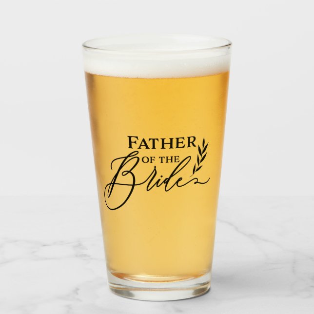 Father Of The Bride Glass (Front Filled)