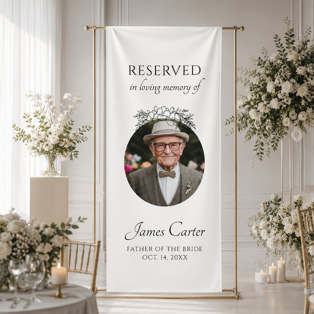 Father Of The Bride In Loving Memory Wedding Banner (Creator Uploaded)