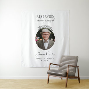 Father Of The Bride In Loving Memory Wedding Tapestry