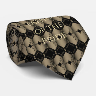 Father of the Bride Old Gold Steampunk Wedding Tie
