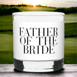 Father of the Bride Personalized Dad Gift Whiskey Glass