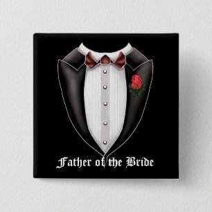 Father Of The Bride Tuxedo Button