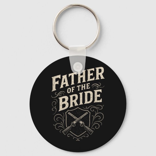 Father Of The Bride - Wedding Rehearsal Keychain (Front)