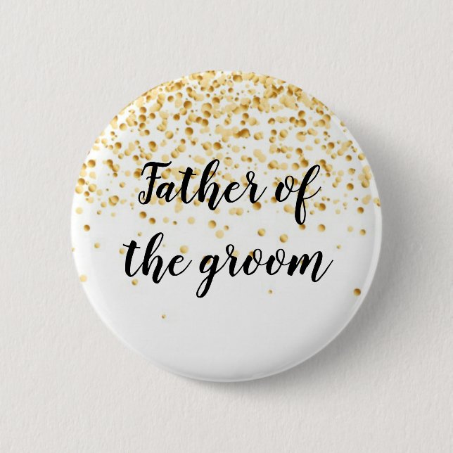 Father of the groom 2 inch round button (Front)