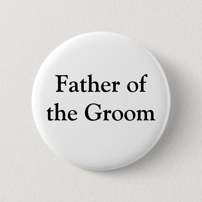 Father of the Groom 2 Inch Round Button (Front)