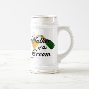 Father of the Groom Champagne Toast Beer Stein