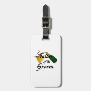 Father of the Groom Champagne Toast Luggage Tag