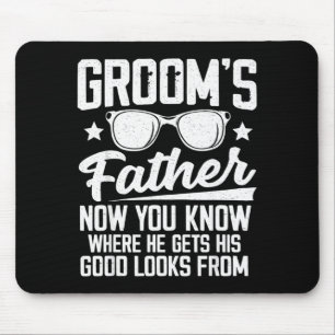 Father of The Groom Costume Dad Wedding Bachelor Mouse Pad
