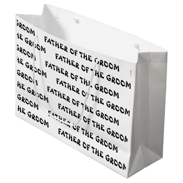 "Father of the Groom" Gift Bag (Front Angled)
