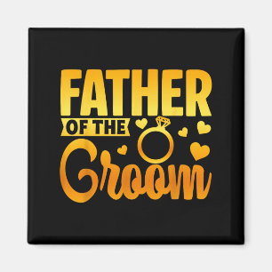 Father of the groom matching bridal party family magnet