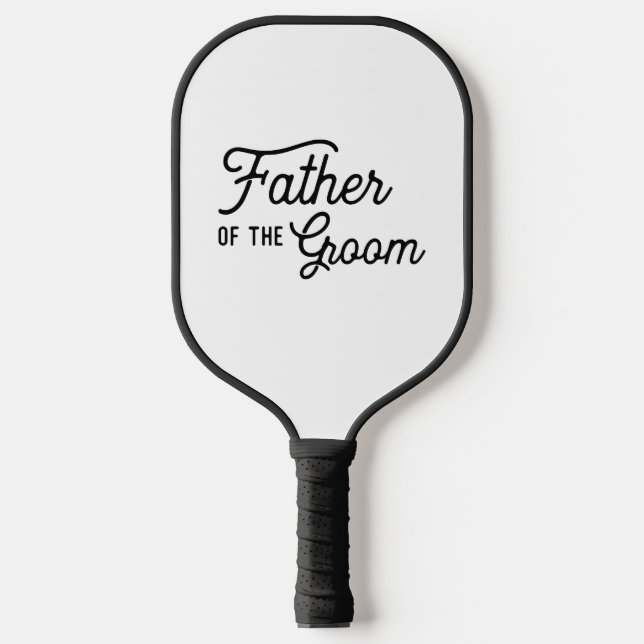 Father of the Groom Personalized  Pickleball Paddle (Front)
