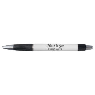 Father Of The Groom Script Personalized Wedding Pen