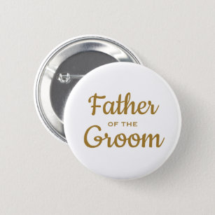 Father of the Groom Wedding Custom  Button