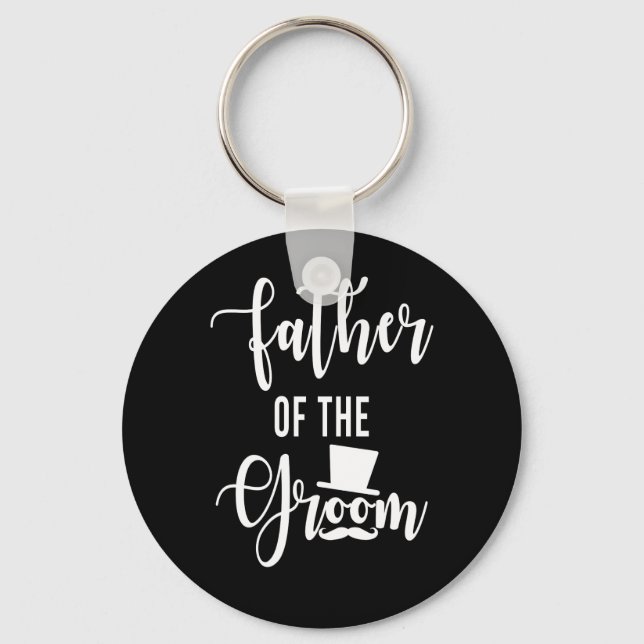 Father Of The Groom Wedding Keychain (Front)