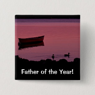 Father of the Year! 2 Inch Square Button