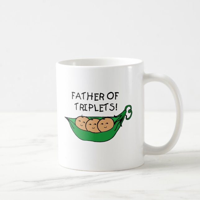 Father of Triplets Pod Coffee Mug (Right)