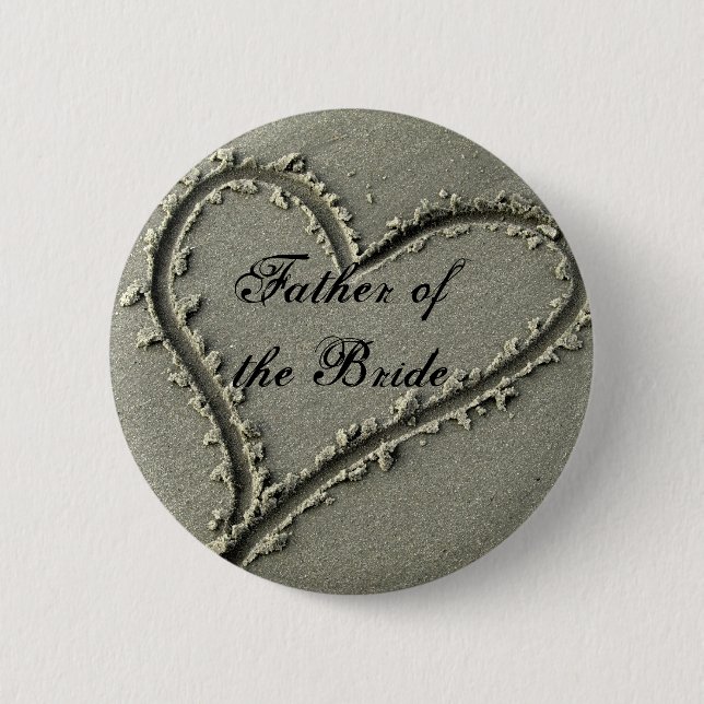 Father ofthe Bride 2 Inch Round Button (Front)
