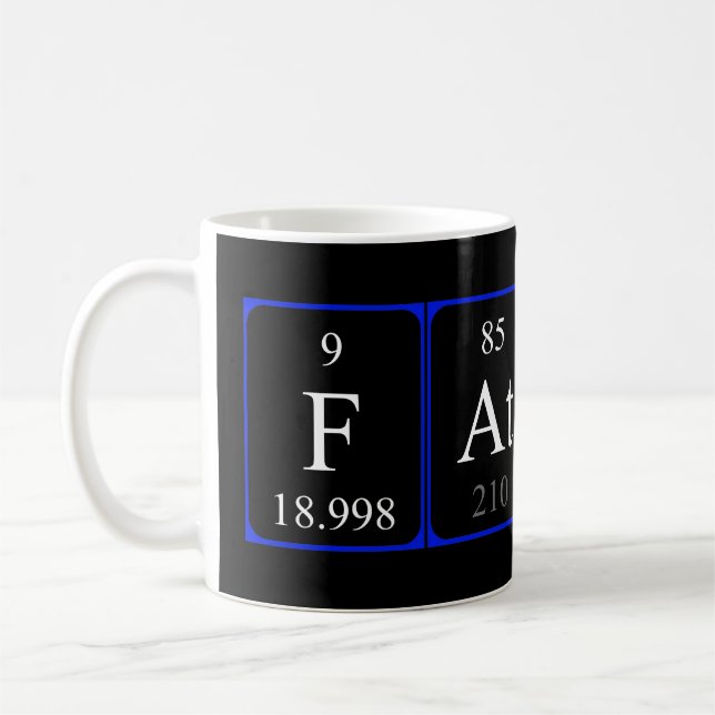 Father periodic table name mug (Left)
