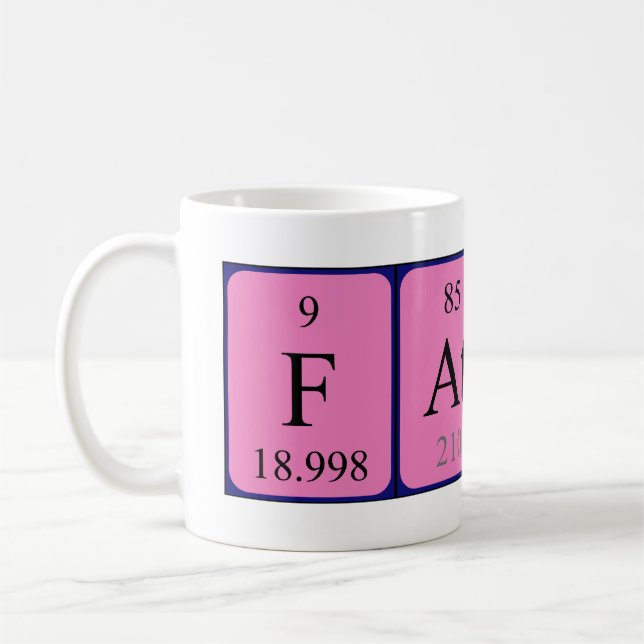 Father periodic table name mug (Left)