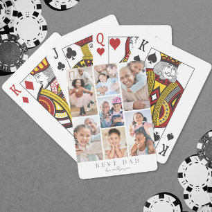 Father Personalized Dad Photo Playing Cards