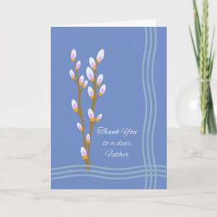 Father Priest Thank You Sympathy with Catkins Card