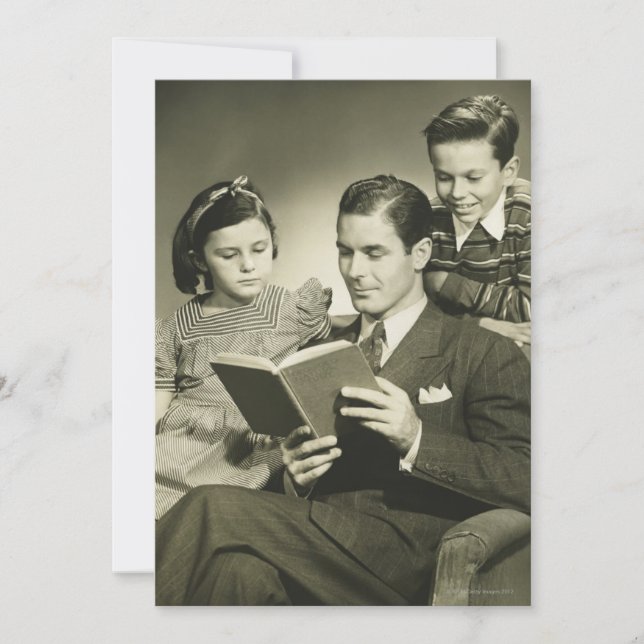 Father Reading to Son (Front)