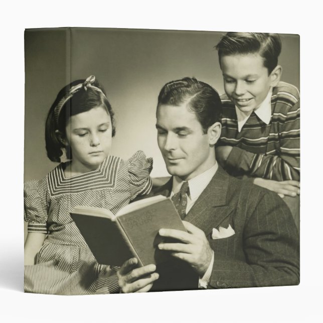 Father Reading to Son Binder (Front/Spine)