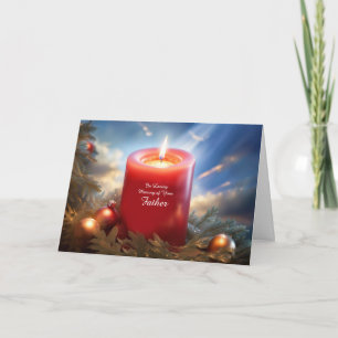 Father Remembrance Christmas Holiday Card