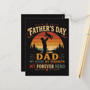 Father’s Day Best Dad Ever Vintage Holiday Postcard