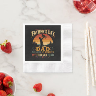 Father’s Day Best Dad Ever Vintage Napkin