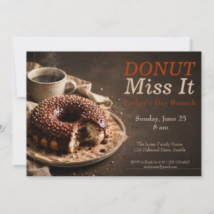 Father’s Day Brunch Invitation – Doughnuts & Coffe